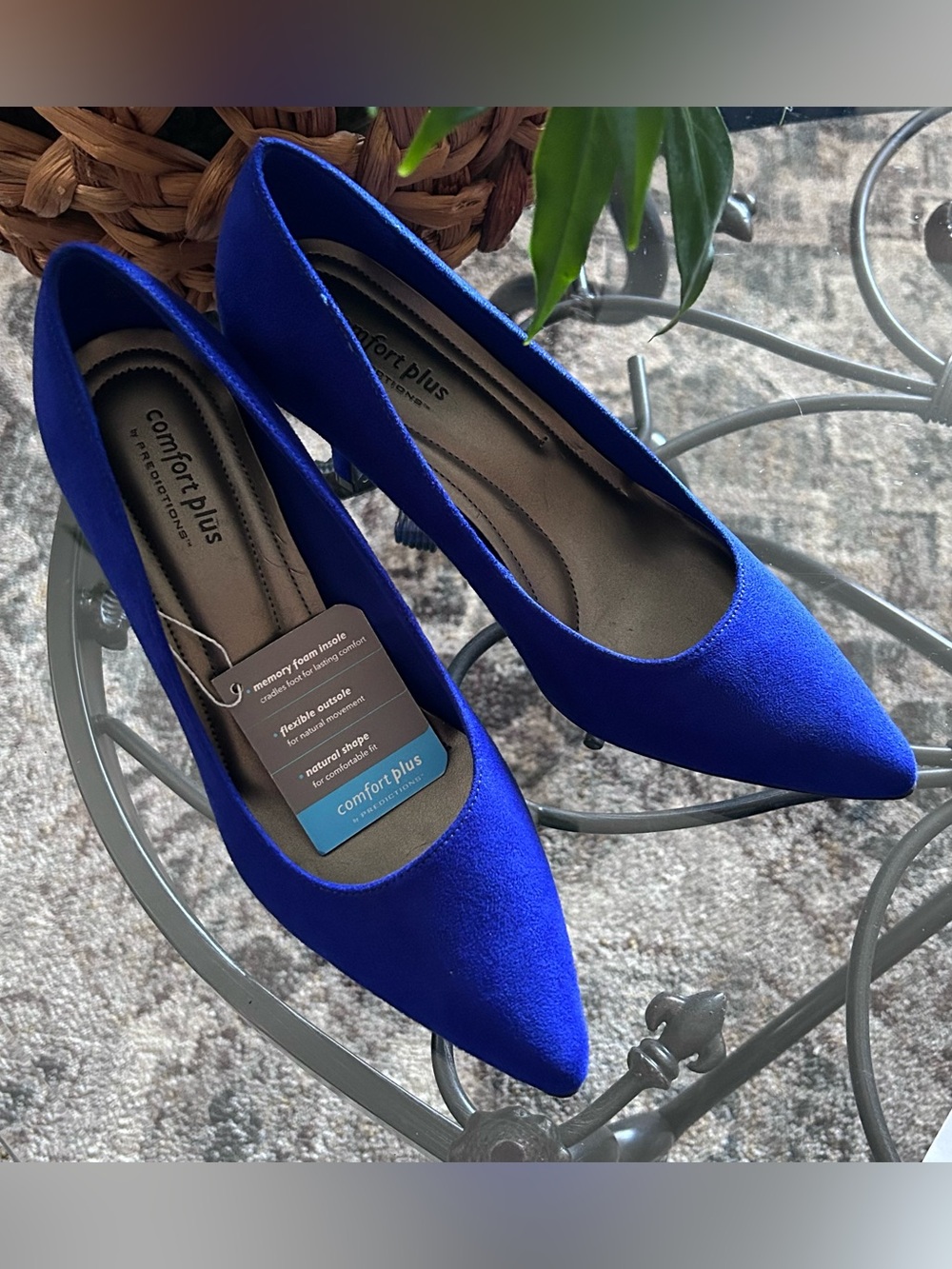 Predictions Royal Blue Pointed Toe Pumps